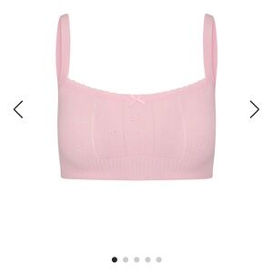 Skims Sweater Pointelle Bralette NWT